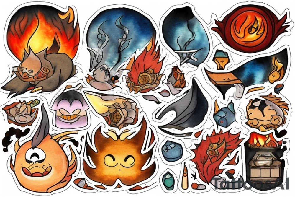 Calcifer tattoo idea
