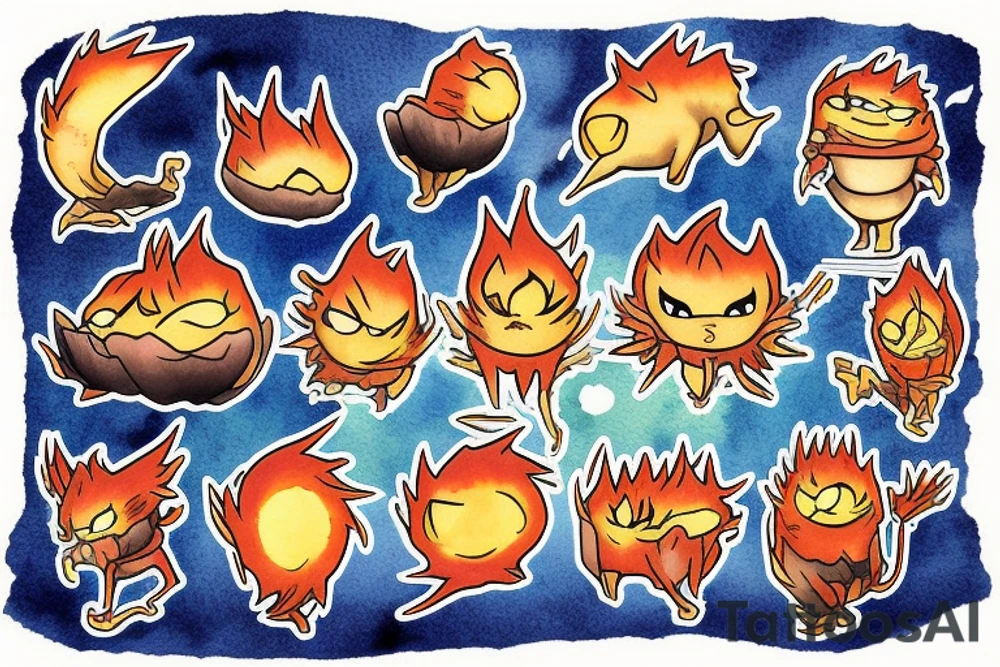 Calcifer tattoo idea