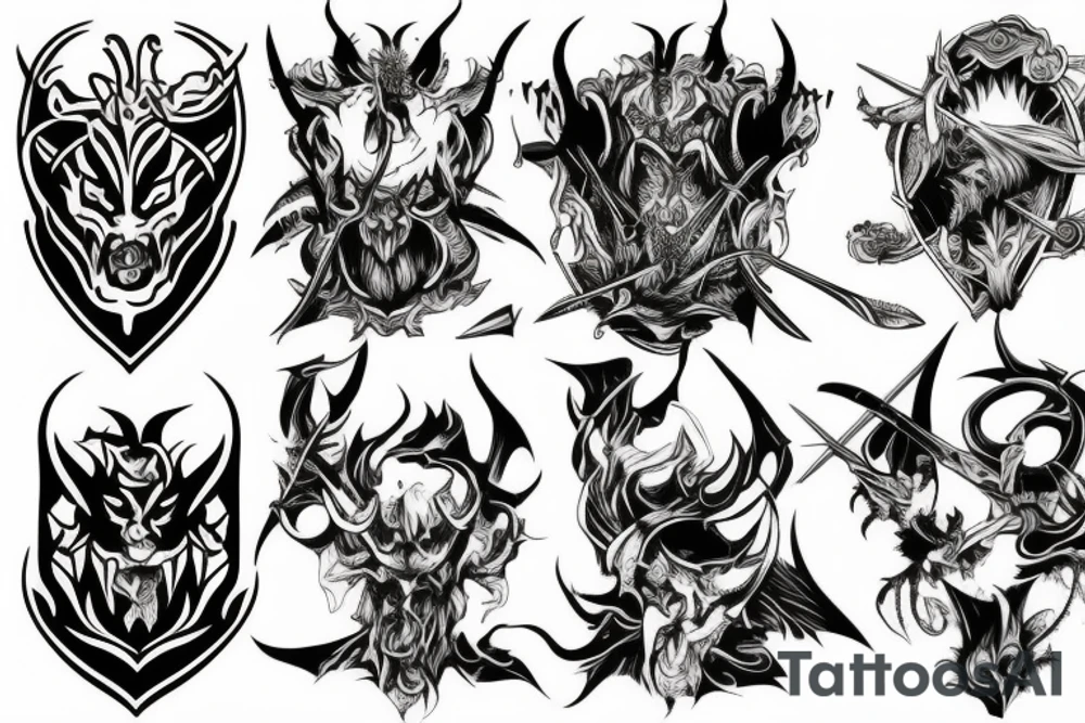 demon slayer tattoo idea