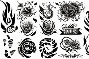 Ship on fire tattoo idea