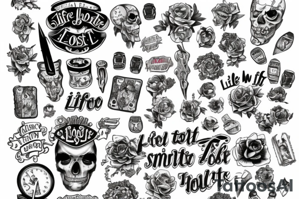 life is too short too last long tattoo idea