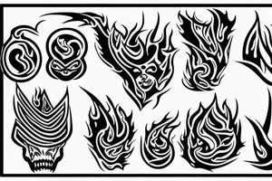 Boat on fire tattoo idea