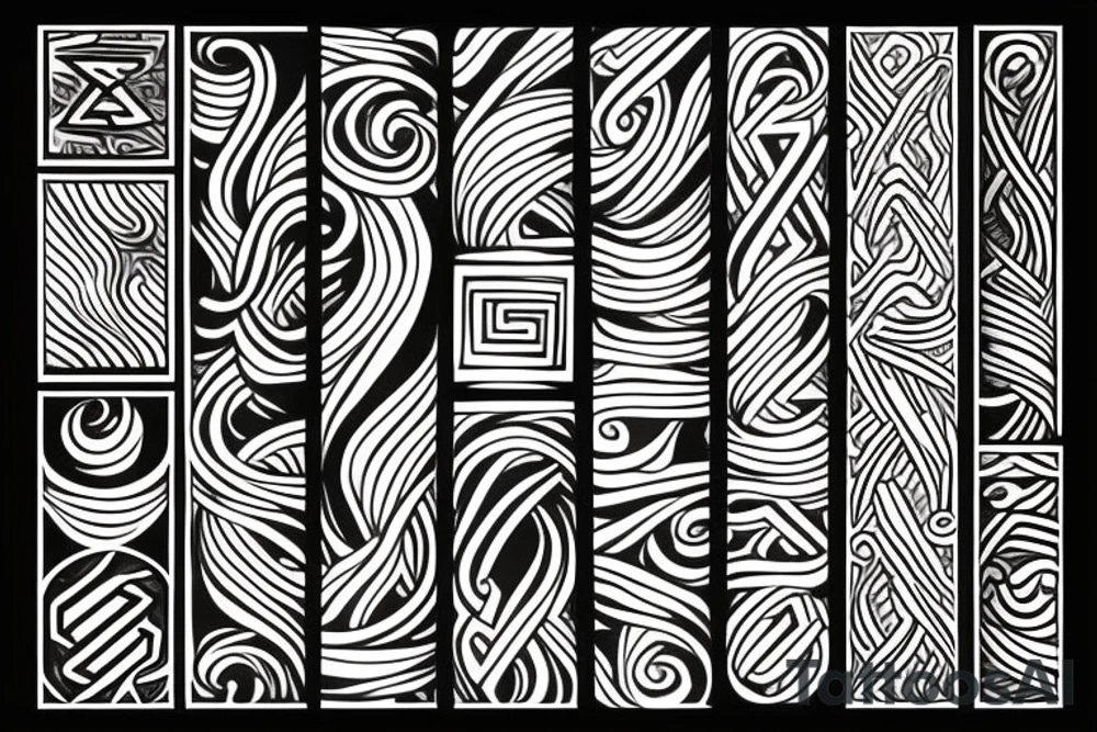 Fire element tattoo idea