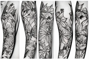 Ivy  climbing up arm tattoo idea
