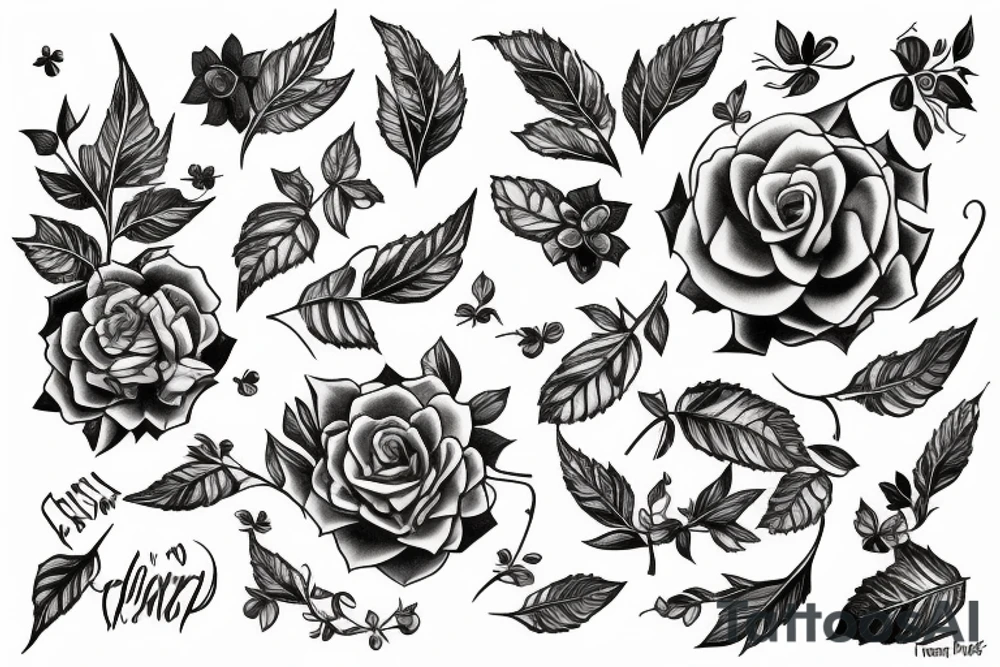 Ivy  climbing up arm tattoo idea