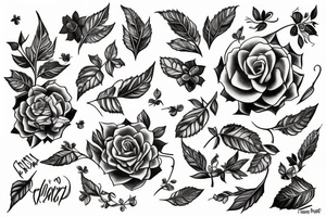 Ivy  climbing up arm tattoo idea