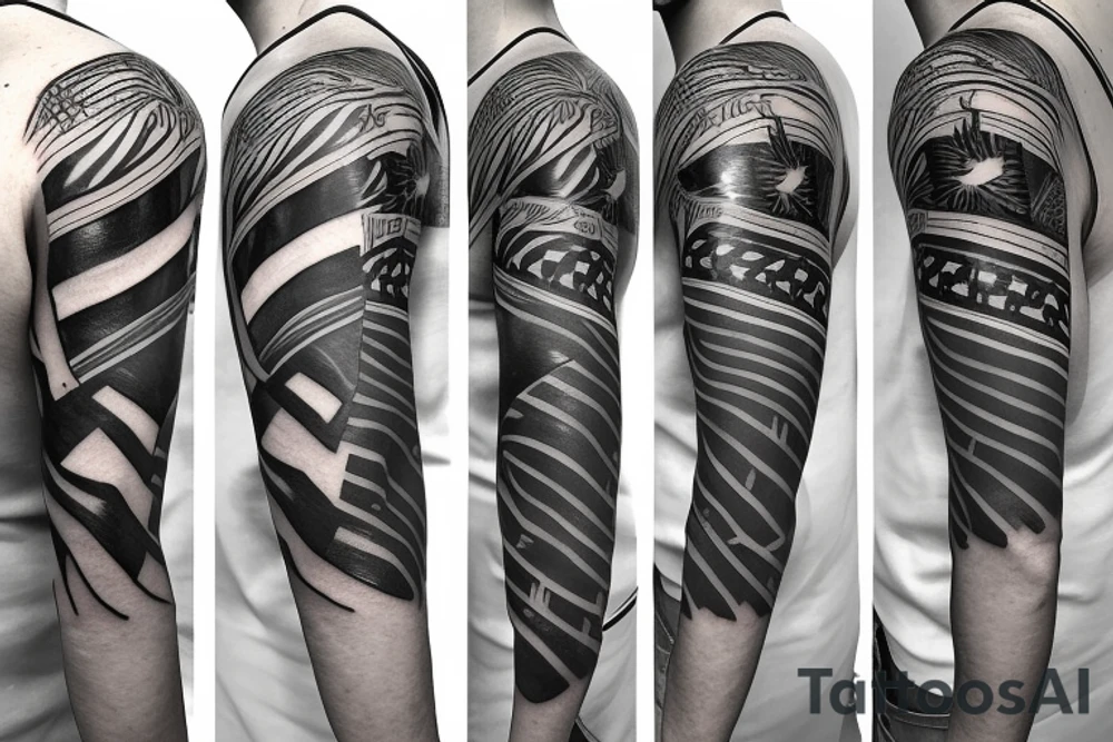 Brazil flag within new zealand map outline tattoo idea