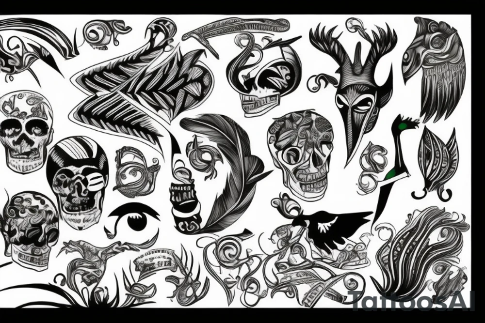 Brazil and new zealand tattoo idea
