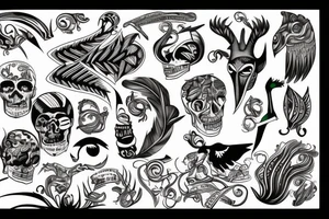 Brazil and new zealand tattoo idea