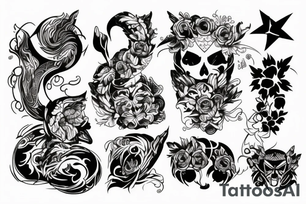 Космос tattoo idea