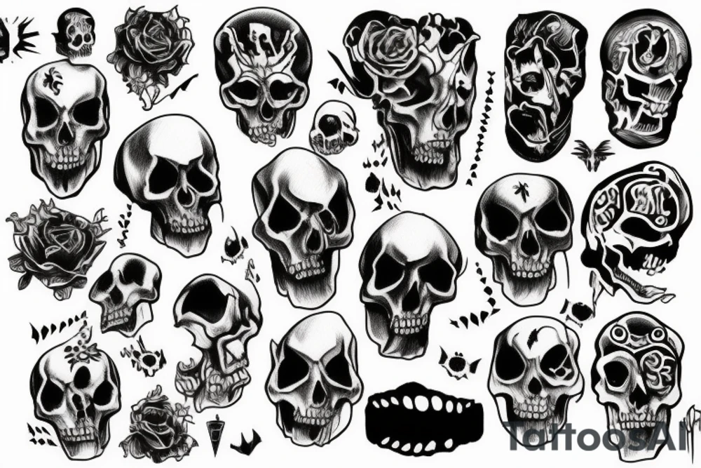 Ghost hell tattoo idea