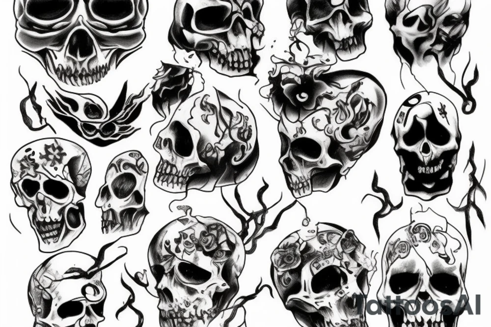 Ghost hell tattoo idea