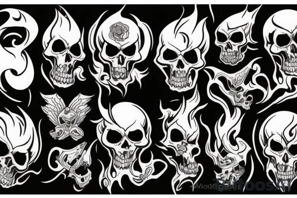 Ghost escaping hell tattoo idea