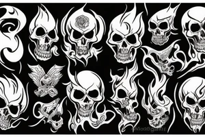 Ghost escaping hell tattoo idea