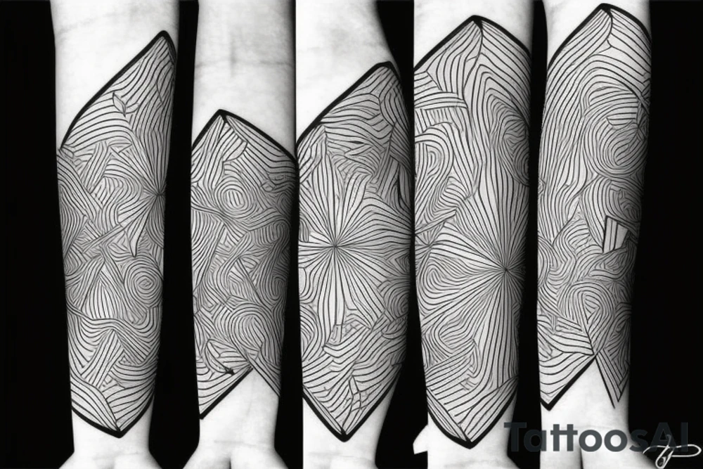 abstract, line tattoo idea