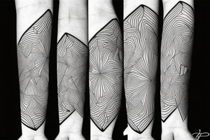 abstract, line tattoo idea