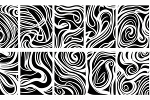 abstract, line tattoo idea