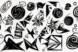 abstract, line, tech tattoo idea