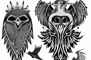 hugin and munin tattoo idea