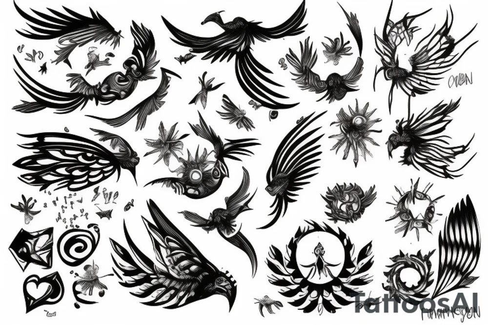 fenix fly to sun tattoo idea