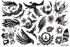 fenix fly to sun tattoo idea