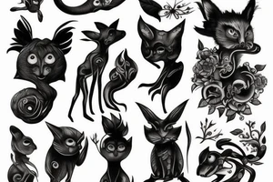Studio Ghibili dust creatures tattoo idea