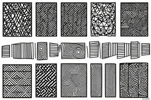 geometric patterns tattoo idea