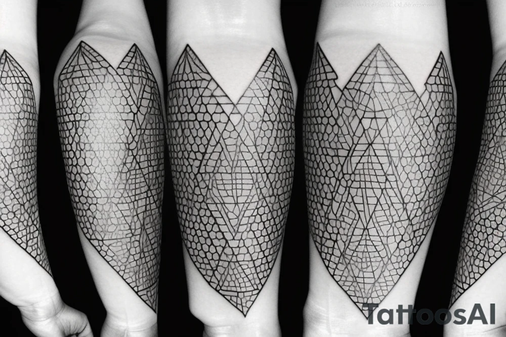 geometric patterns tattoo idea