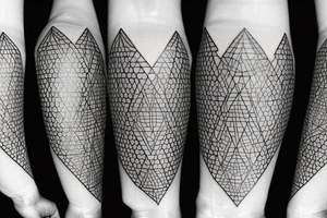 geometric patterns tattoo idea