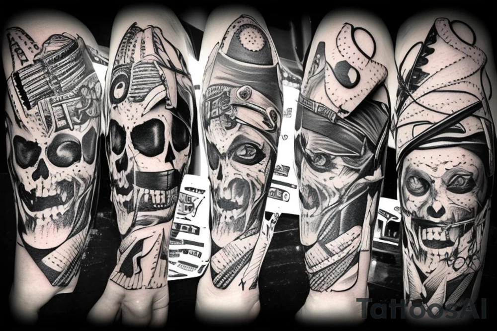 Pirate with a blackhawk tattoo idea