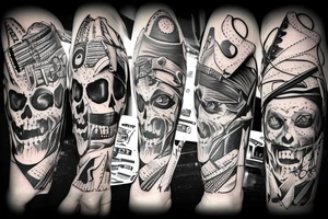 Pirate with a blackhawk tattoo idea