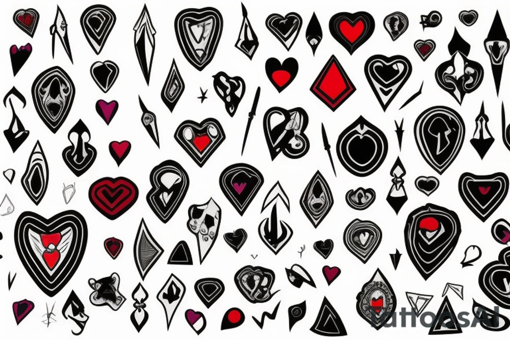 dagger going through a heart tattoo idea