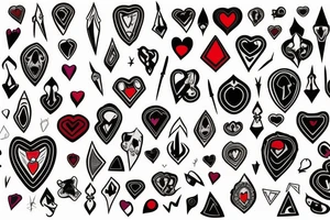 dagger going through a heart tattoo idea