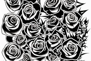 a tattoo that would be based on a punk song by the damned called new rose in town tattoo idea