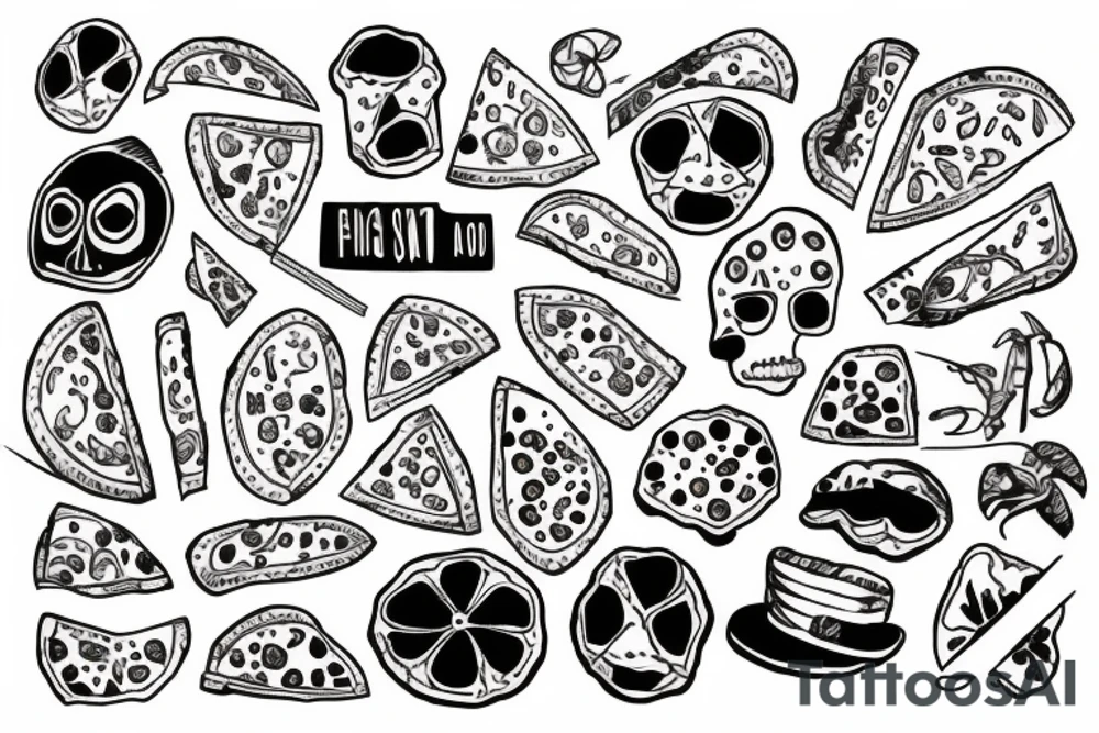 Gang that shooting pizza tattoo idea