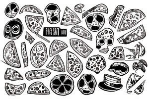 Gang that shooting pizza tattoo idea