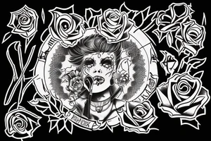 a tattoo that would be based on a punk song by the damned called new rose in town tattoo idea