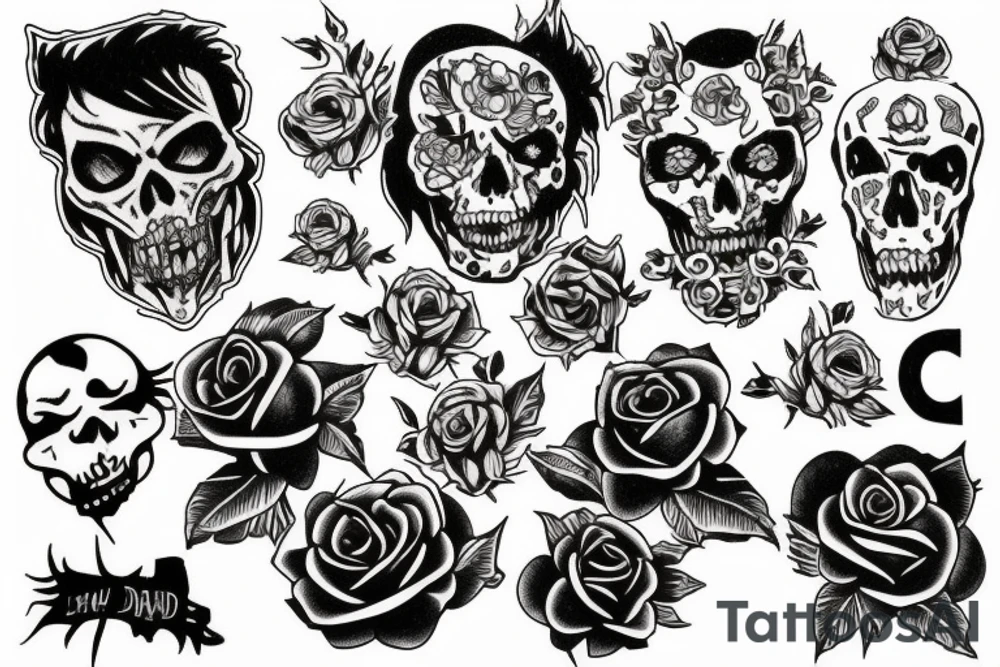 a tattoo that would be based on a punk song by the damned called new rose in town tattoo idea