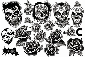 a tattoo that would be based on a punk song by the damned called new rose in town tattoo idea