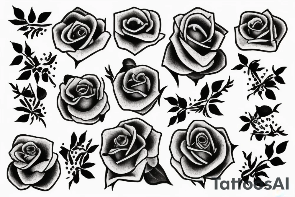 a tattoo that would be based on a song by the damned called new rose in town tattoo idea