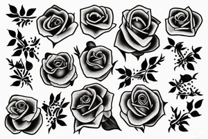 a tattoo that would be based on a song by the damned called new rose in town tattoo idea