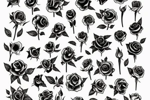 a floral tattoo that would be based on a song by the damned called new rose in town tattoo idea