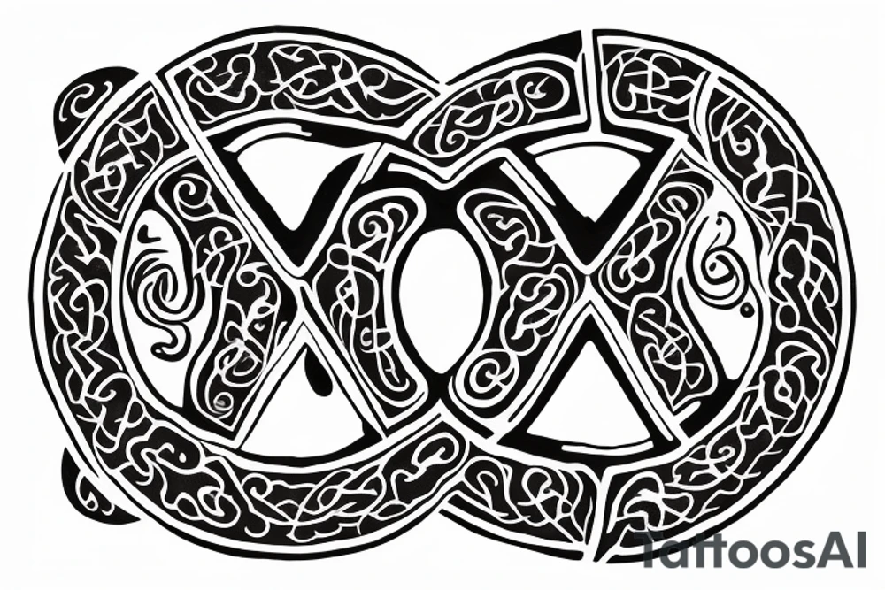 OM symbol with mantra tattoo idea