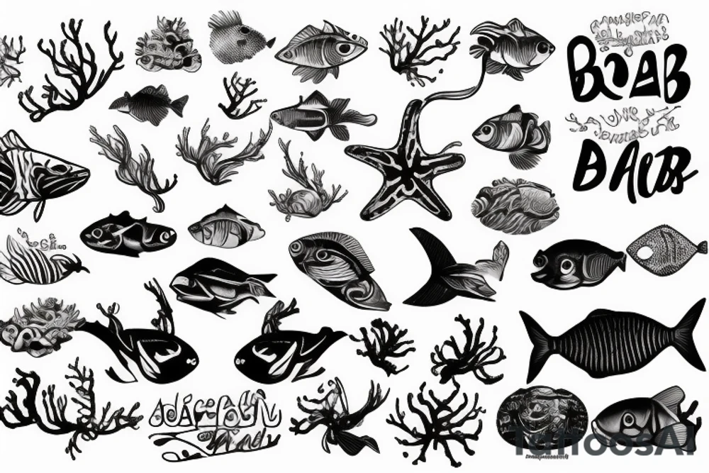 scuba diving and photography tattoo idea
