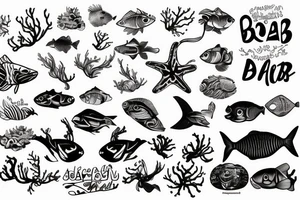 scuba diving and photography tattoo idea
