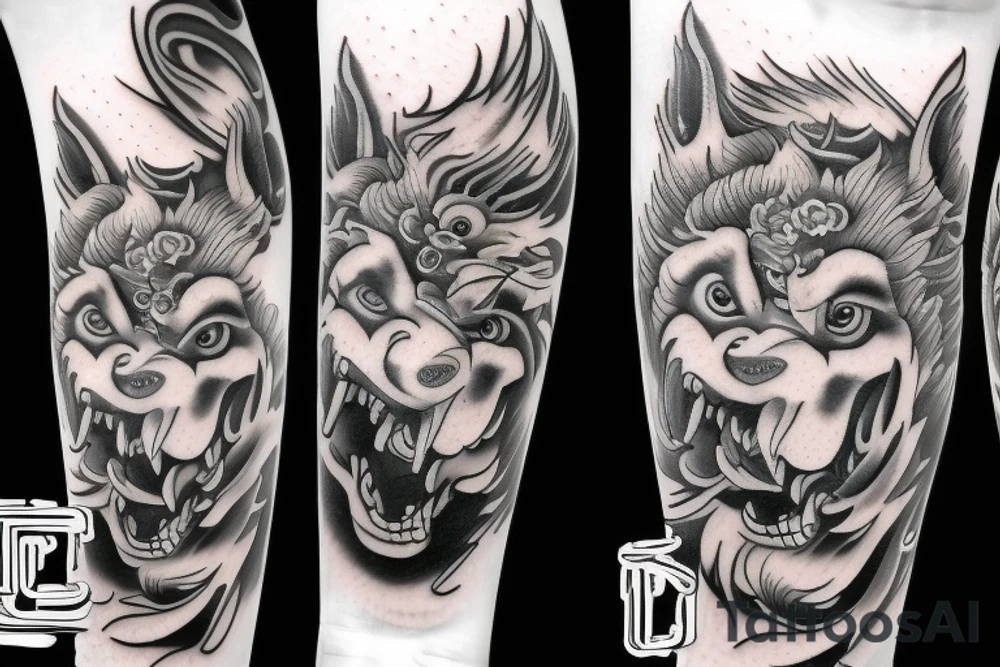 Foo dog tattoo idea