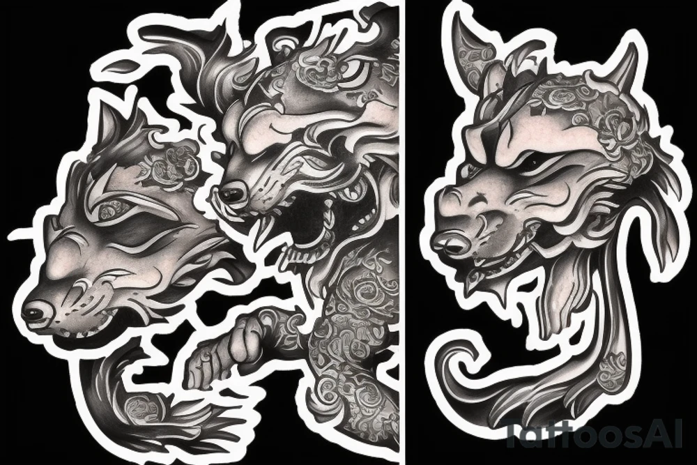 Foo dog tattoo idea