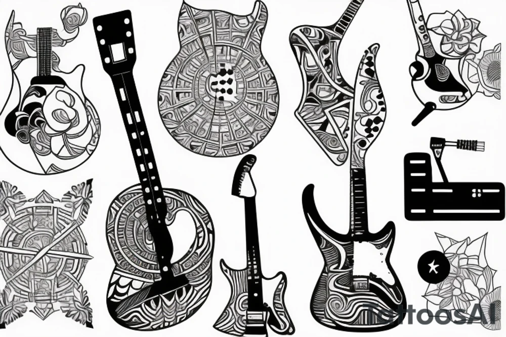 Guitar tattoo idea