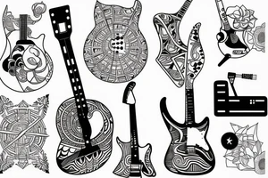 Guitar tattoo idea