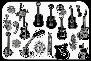 Guitar tattoo idea